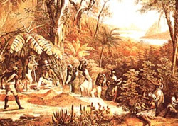 Colheita de café - quadro de Johann Moritz Rugendas