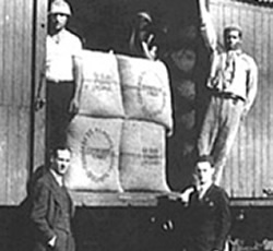 Transporte de café pela ferrovia Santos-Jundiaí – 1860
